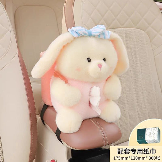 Boîte à Mouchoirs et Rangement 2 en 1 – L’Accessoire Mignon et Pratique pour Votre Voiture